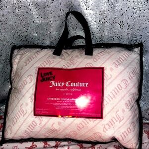 Juicy Couture Pink Heart Shredded Memory Foam Pillow